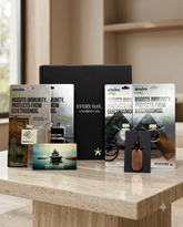 Heart & Brain Health + Immunity Gift Pack - 1 Envirochip for Mobile Phone + 1 Envirochip for Laptop + 1 Envirochip for Wi-Fi Router / Tab + 1 Envirocare Pendant + 1 Envirocare Card