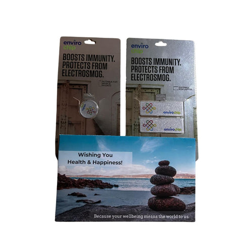 Productivity Enhancement Gift Pack - 1 Envirochip for Mobile Phone + 1 Envirochip for Laptop
