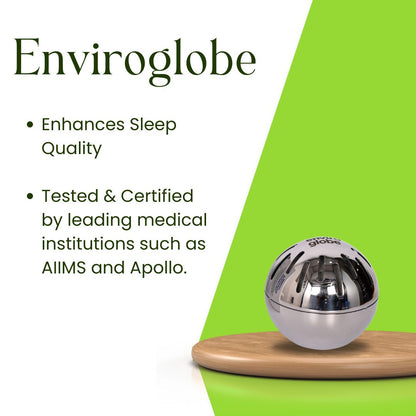 Enviroglobe Premium (Silver) - Sleep Improvement Device | Protection from Electrosmog (Patented Technology)