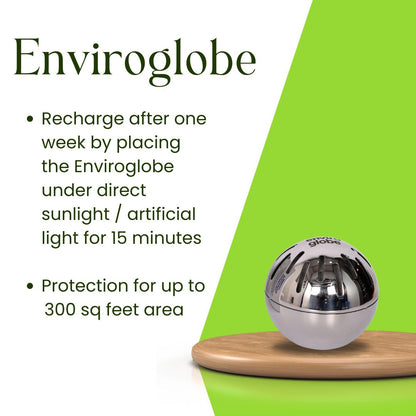 Enviroglobe Premium (Silver) - Sleep Improvement Device | Protection from Electrosmog (Patented Technology)