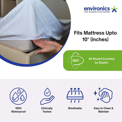 Enviromat 100% Waterproof Cotton Quilted Mattress Protector