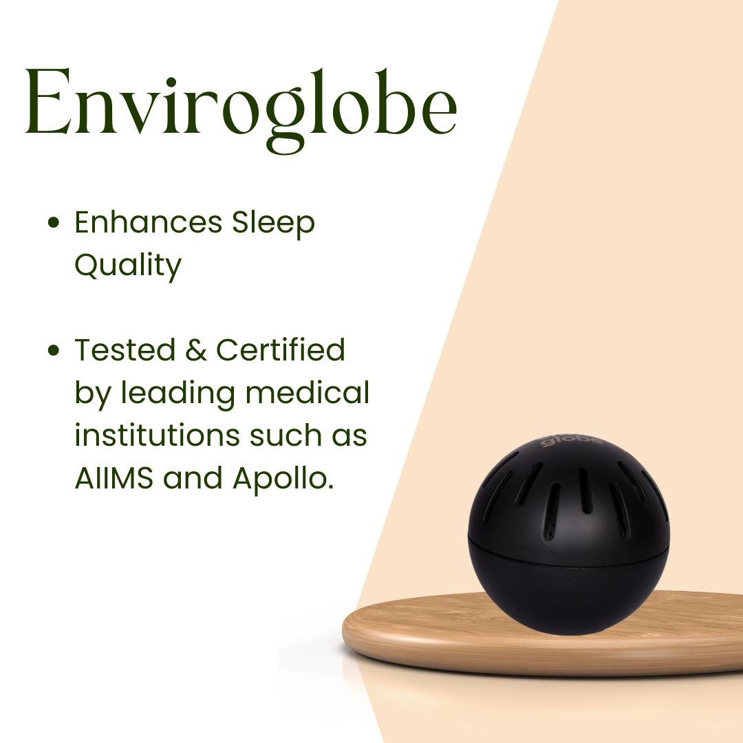 Enviroglobe Lite (Black) - Sleep Improvement Device | Protection from Electrosmog (Patented Technology)