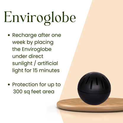 Enviroglobe Lite (Black) - Sleep Improvement Device | Protection from Electrosmog (Patented Technology)