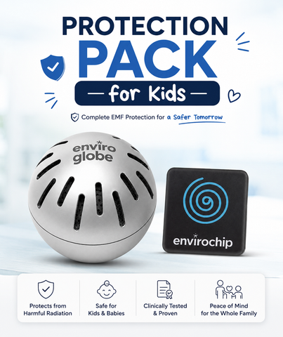 Kids Protection Pack – EnviroGlobe + Envirochip for Tablet | EMF Radiation Protection for Children