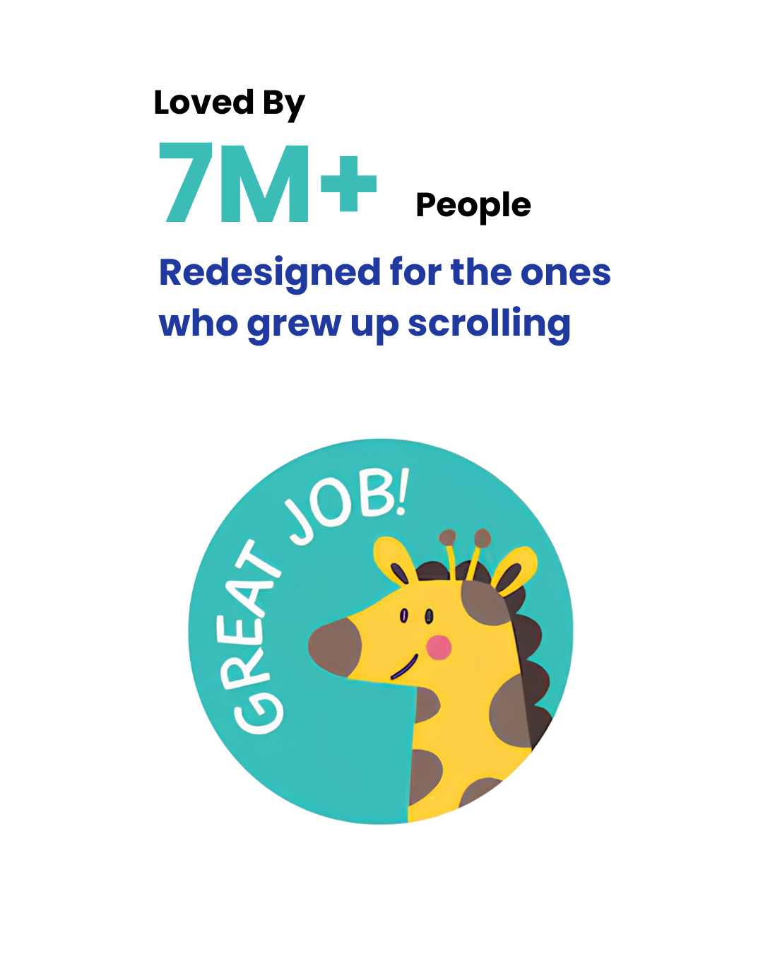 SnuggleChip Blue Giraffe Buddy Dopamine Drops mobile protection chip